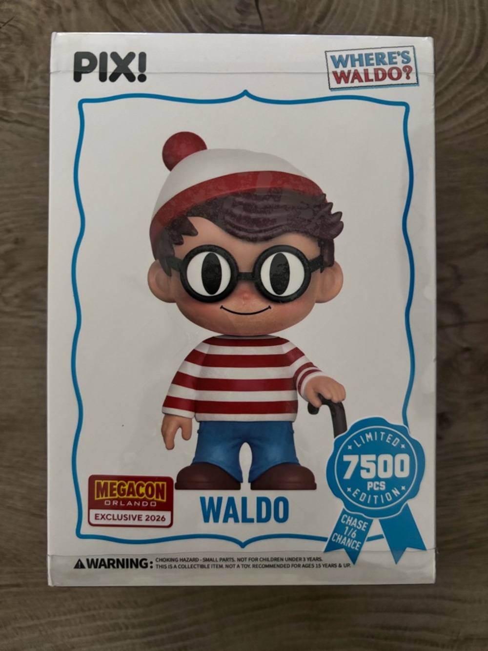 Thrilljoy PIX Where's Waldo? Waldo 7500 pcs MegaCon Orlando Exclusive Sealed